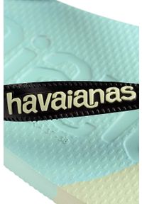 Havaianas japonki TOP LOGOMANIA kolor czarny 4147526.0090. Kolor: czarny. Materiał: guma #5