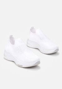 Born2be - Białe Buty Sportowe Antitheme. Zapięcie: bez zapięcia. Kolor: biały. Materiał: materiał #5