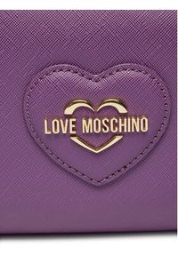 Love Moschino - LOVE MOSCHINO Duży Portfel Damski JC5306PP0IKL0650 Bordowy. Kolor: czerwony. Materiał: skóra #4