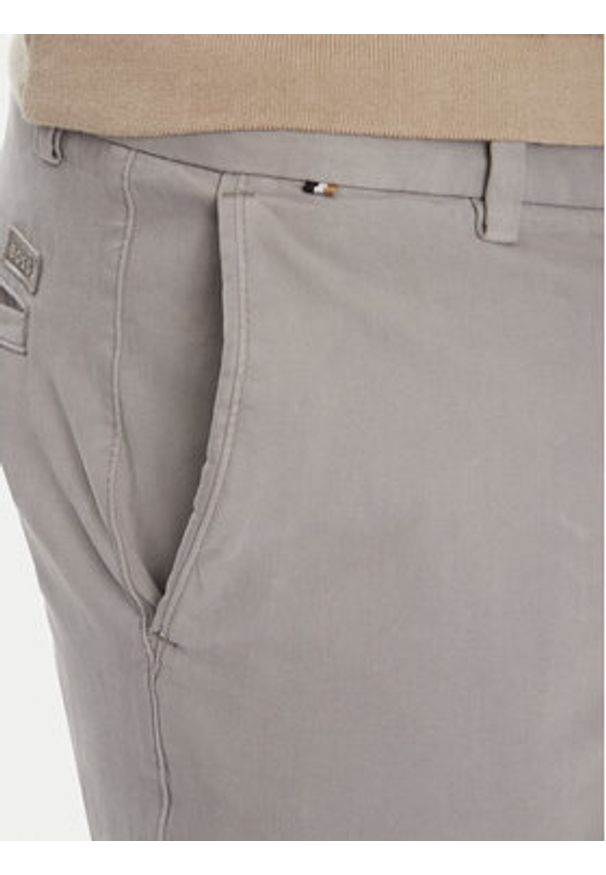 BOSS Chinosy H-Kane1 50543304 Szary Modern Fit. Kolor: szary. Materiał: bawełna