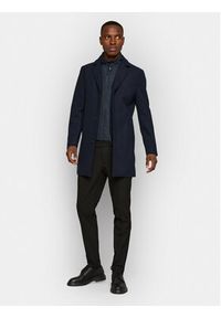 Matinique Płaszcz wełniany 30206267 Granatowy Regular Fit. Kolor: niebieski. Materiał: wełna #8