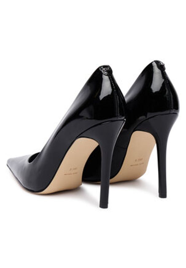 MICHAEL Michael Kors Szpilki Elyse 40F5EYHP1A Czarny. Kolor: czarny. Materiał: lakier, skóra. Obcas: na szpilce