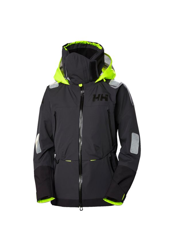 Damska kurtka narciarska Helly Hansen Ægir Race 2.0. Kolor: czarny, brązowy, wielokolorowy. Sezon: zima. Sport: narciarstwo