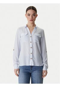 Vero Moda Koszula Bumpy 10275283 Niebieski Regular Fit. Kolor: niebieski. Materiał: wiskoza #1