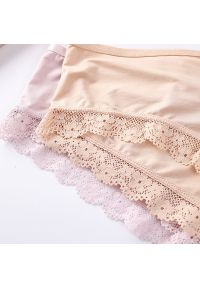 Intica - Koronkowe szorty z wycięciami bielizna damska Eurielle. Kolor: różowy. Materiał: koronka. Wzór: koronka #8