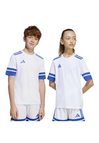 Adidas Sport Squa25 Jsy Y Koszulka Dzieci. Kolor: niebieski, biały, wielokolorowy. Sport: piłka nożna