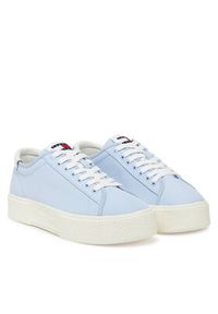 Tommy Jeans Sneakersy Tjw Flatform Canvas Sneaker EN0EN02792 Błękitny. Kolor: niebieski. Materiał: materiał #3