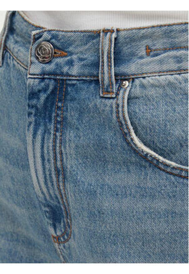 Marella Szorty jeansowe Short 2513141024 Niebieski Regular Fit. Kolor: niebieski. Materiał: bawełna