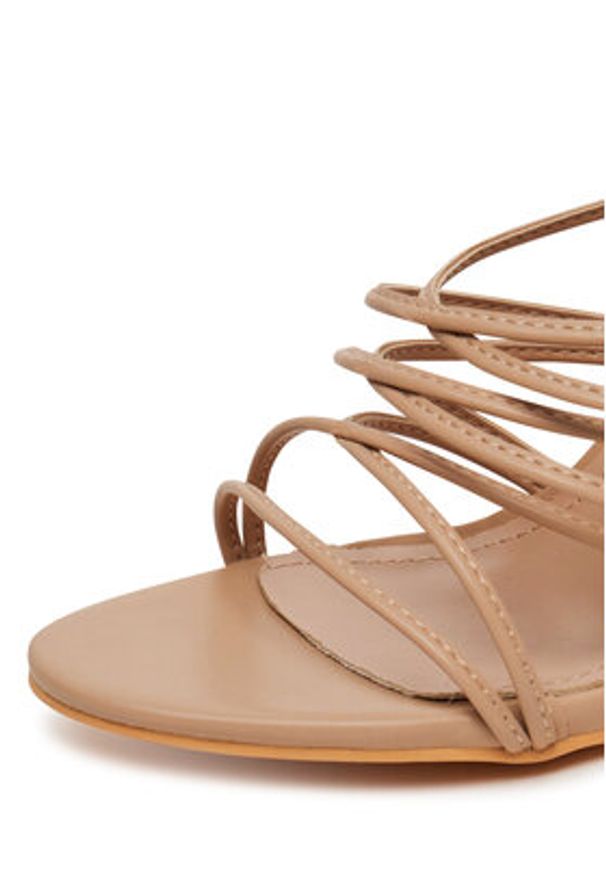 DeeZee Sandały FA05-3492-S1 Beżowy. Kolor: beżowy. Materiał: materiał, syntetyk