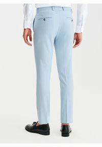 Pako Lorente - PAKO LORENTE - Błekitne spodnie ganiturowe. Materiał: poliester, elastan, wiskoza. Wzór: gładki. Sezon: wiosna, lato #7