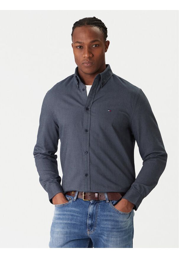 Tommy Jeans Koszula DM0DM22836 Granatowy Regular Fit. Kolor: niebieski. Materiał: bawełna