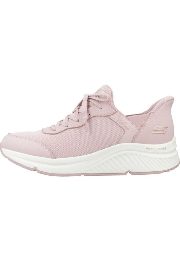 skechers - Buty SKECHERS BOBS ARCH COMFORT B Rose. Kolor: różowy. Materiał: tkanina, syntetyk