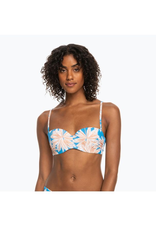 Roxy - Góra od stroju kąpielowego ROXY PT Love The Beach Vibe. Kolor: niebieski