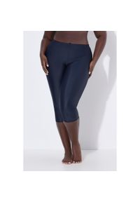 ULLA POPKEN - Damskie Rybaczki do pływania do kolan komfortowy stretch. Kolekcja: plus size. Kolor: niebieski. Materiał: elastan, poliamid. Długość: do kolan