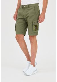 Aeronautica Militare - AERONAUTICA MILITARE Zielone męskie bermudy Frecce Tricolori, Rozmiar L. Kolor: zielony #7