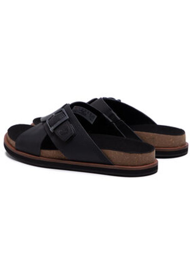 Timberland Klapki Amalfi Vibes Cross Slide TB0A2B65015 Czarny. Kolor: czarny. Materiał: skóra