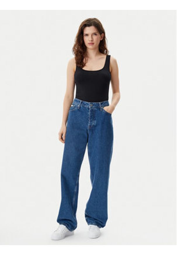 GAP - Gap Top 540670-03 Czarny Slim Fit. Kolor: czarny. Materiał: bawełna