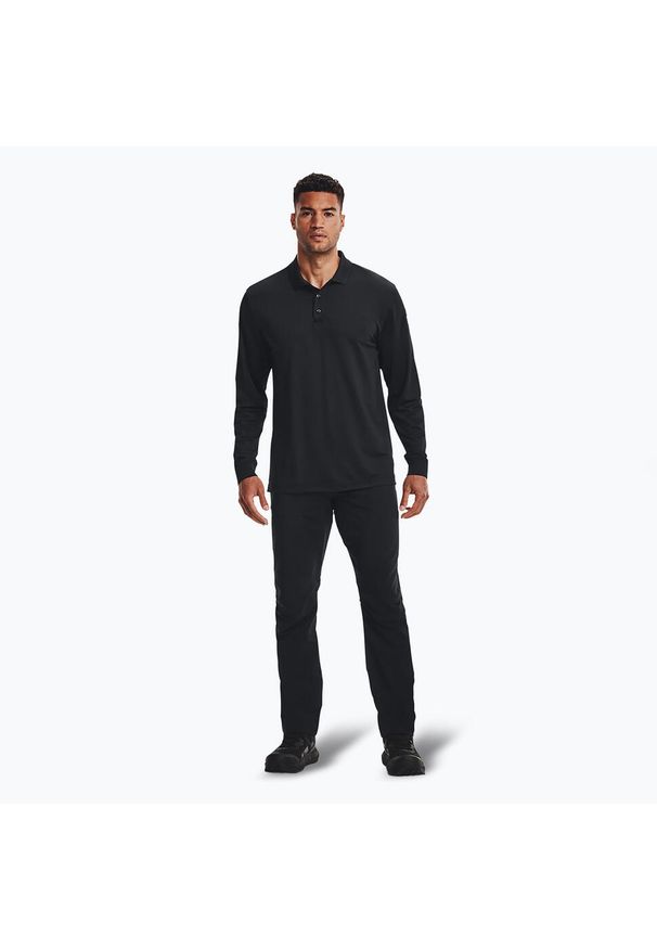 Longsleeve męski Under Armour Tactical Performance Polo 2.0. Typ kołnierza: polo. Kolor: czarny. Długość rękawa: długi rękaw