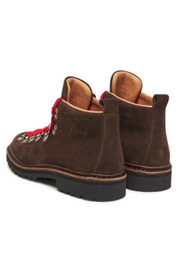 Fracap Trapery Magnifico M120 Brązowy. Kolor: brązowy. Materiał: skóra