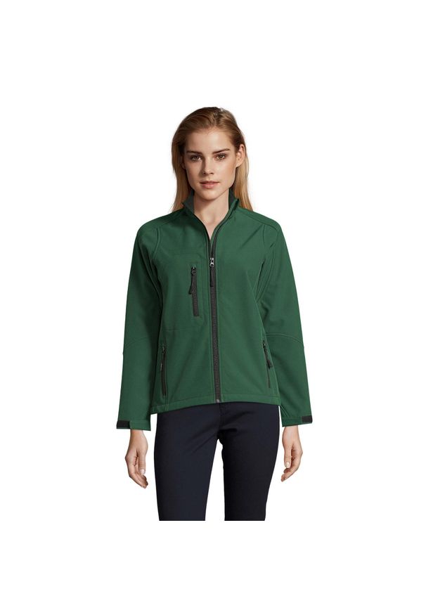 SOL'S - Kurtka Damska Roxy Soft Shell. Kolor: zielony