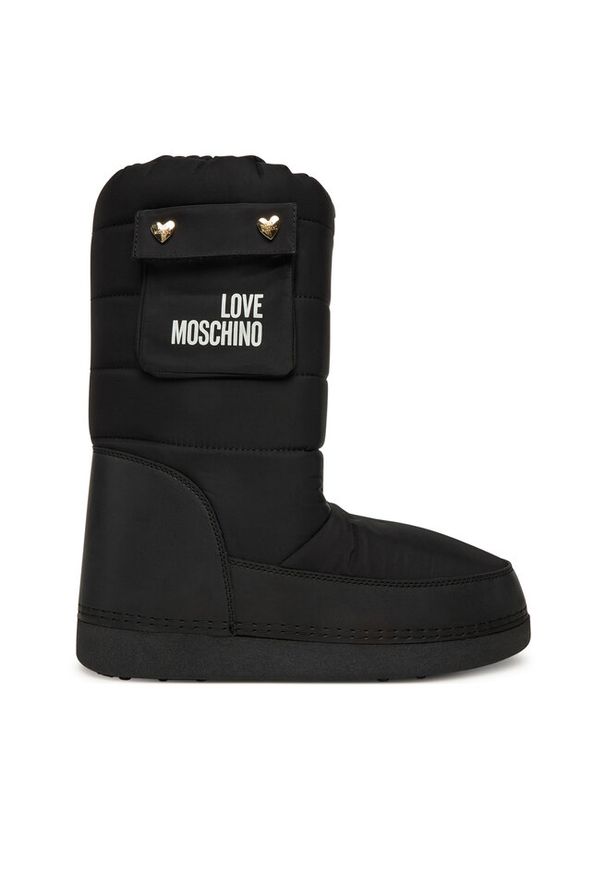 Love Moschino - Śniegowce LOVE MOSCHINO. Kolor: czarny