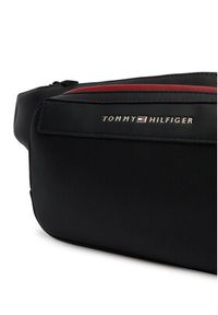 TOMMY HILFIGER - Tommy Hilfiger Nerka Th Foundation Bumbag AM0AM14159 Czarny. Kolor: czarny. Materiał: skóra #6