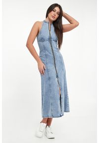Armani Exchange - Sukienka jeansowa midi ARMANI EXCHANGE. Materiał: jeans. Długość: midi #1