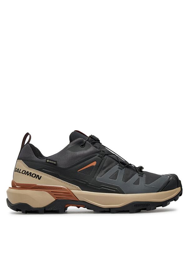 salomon - Trekkingi Salomon. Kolor: szary. Technologia: Gore-Tex. Sport: turystyka piesza