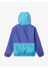 columbia - Kurtka wiatroszczelna dziewczęca Columbia Back Bowl Hooded Windbreaker. Kolor: fioletowy