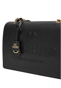 Love Moschino - LOVE MOSCHINO Torebka JC4113PP1ML1000A Czarny. Kolor: czarny. Materiał: skórzane