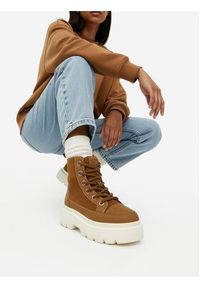 Roxy Trzewiki CEO-V12-1125 Brązowy. Kolor: brązowy. Materiał: materiał #3