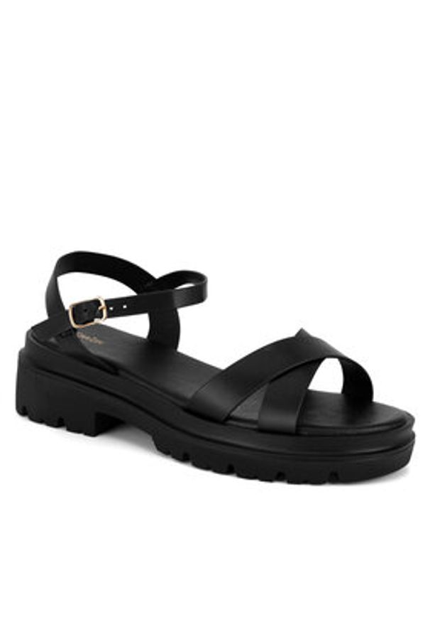 DeeZee Sandały WYL201123-1A Czarny. Kolor: czarny. Materiał: syntetyk