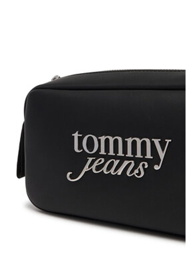 Tommy Jeans Torebka Tjw Bold Script Camera Bag AW0AW17897 Czarny. Kolor: czarny. Materiał: skórzane