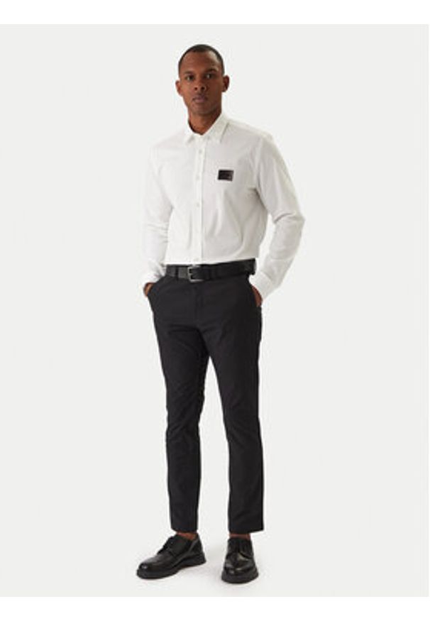 Hugo - HUGO Koszula Emero 50555786 Biały Regular Fit. Kolor: biały. Materiał: bawełna