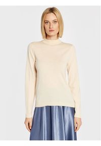 Max Mara Leisure Sweter Corinto 33660926 Beżowy Regular Fit. Kolor: beżowy. Materiał: wełna #1