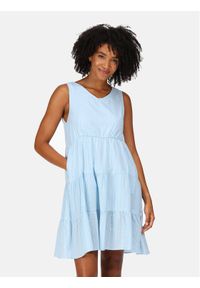 Regatta Sukienka letnia Zariah RWD060 Niebieski Regular Fit. Kolor: niebieski. Materiał: bawełna. Sezon: lato #1