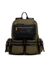 Desigual Plecak Chester 24WAKY03 Khaki. Kolor: brązowy. Materiał: poliamid, nylon #5