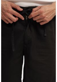 Męskie szorty Mustang Style Linen Jogger Shorts Black Beauty 1016459 4185 #2