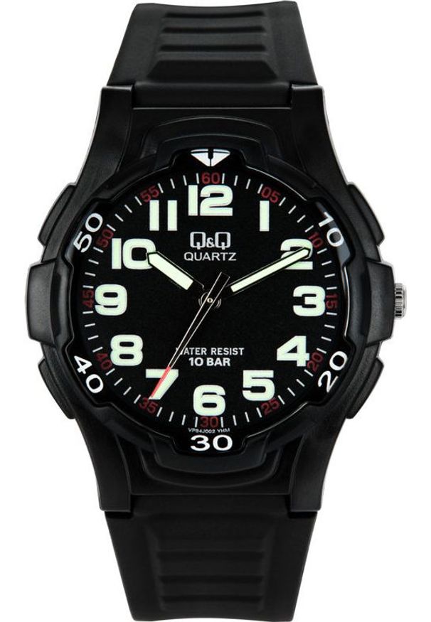 Zegarek Q&Q VP84-002 męski czarny. Kolor: czarny