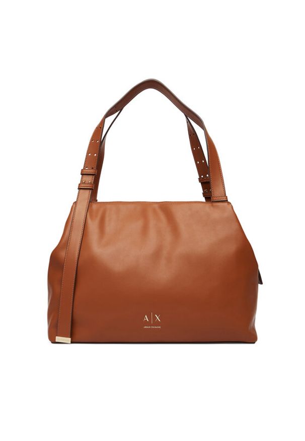 Armani Exchange Torebka XW002603 AF19902 U6119 Brązowy. Kolor: brązowy. Materiał: skórzane