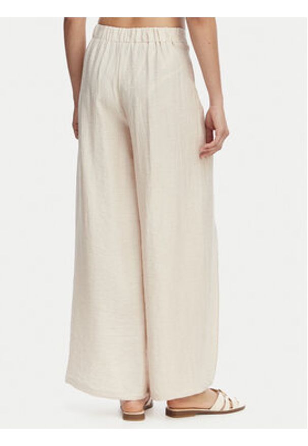 YSABEL MORA - Ysabel Mora Spodnie materiałowe 86272 Beżowy jasny Wide Leg. Kolor: beżowy. Materiał: wiskoza