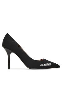Love Moschino - LOVE MOSCHINO Szpilki JA10299G0OIM0000 Czarny. Kolor: czarny. Materiał: materiał. Obcas: na szpilce #1