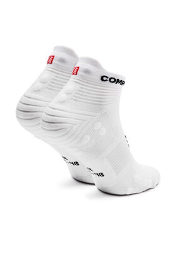 Compressport Skarpety Niskie Unisex Pro Racing Socks V4.0 Run Low XU00047B Biały. Kolor: biały. Materiał: poliamid, materiał. Sport: bieganie