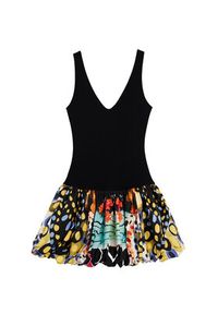 Desigual Sukienka koktajlowa Sparckler Lacroix 26SWVK11 Czarny Slim Fit. Kolor: czarny. Materiał: bawełna. Styl: wizytowy #4