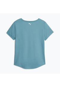 Puma - T-shirt treningowy damski PUMA Fit Logo Ultrabreathe. Kolor: niebieski, zielony