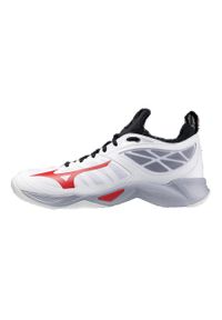 Buty halowe Mizuno Wave Dimension. Kolor: biały, wielokolorowy, czarny. Model: Mizuno Wave. Sport: siatkówka