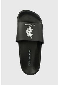 U.S. Polo Assn. klapki GAVIO męskie kolor czarny GAVIO003M. Kolor: czarny. Materiał: materiał, guma. Wzór: gładki #3