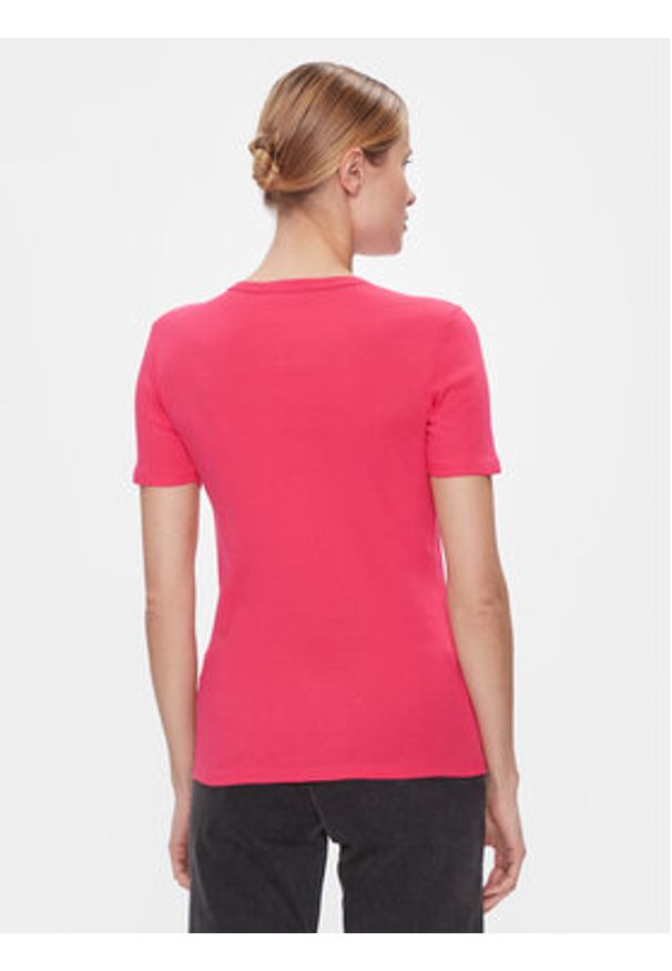 United Colors of Benetton - United Colors Of Benetton T-Shirt 3GA2E16A0 Różowy Regular Fit. Kolor: różowy. Materiał: bawełna