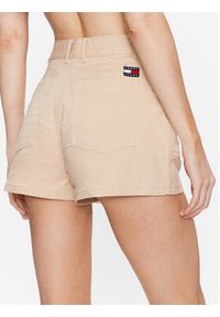 Tommy Jeans Szorty materiałowe DW0DW15588 Beżowy Regular Fit. Kolor: beżowy. Materiał: bawełna #3