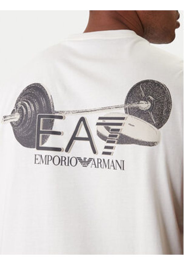 EA7 Emporio Armani Tank top 7M001405 AF22264 U0004 Écru Regular Fit. Kolor: kremowy. Materiał: bawełna